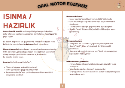 Oral Motor Terapi Materyali