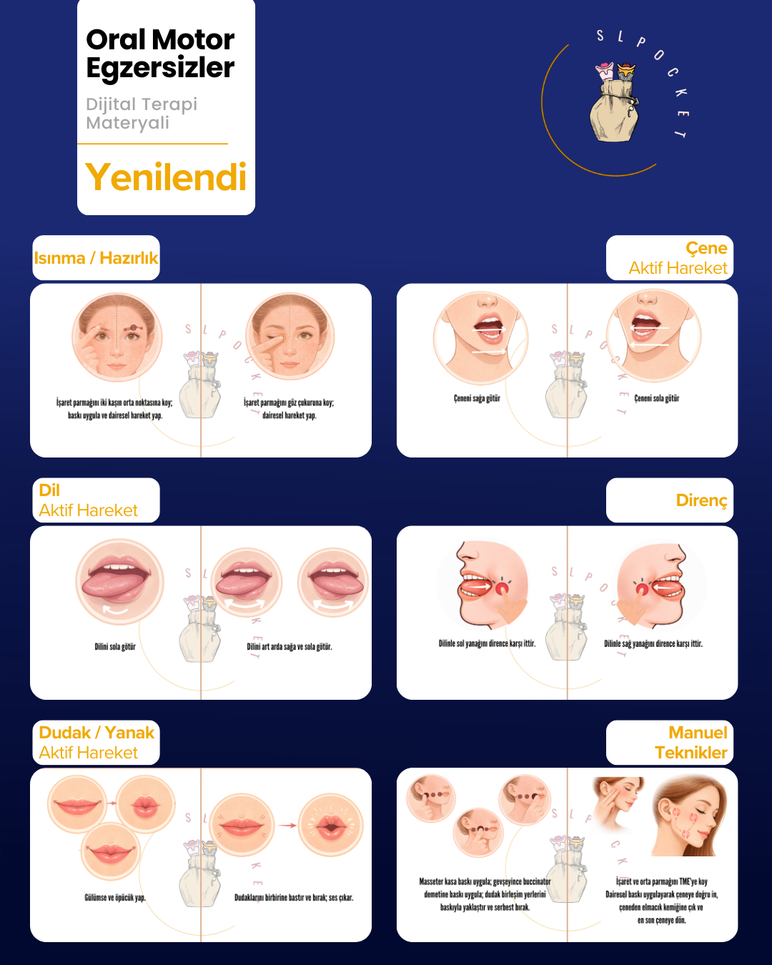 Oral Motor Terapi Materyali PDF | 90 Egzersiz Yönergesi