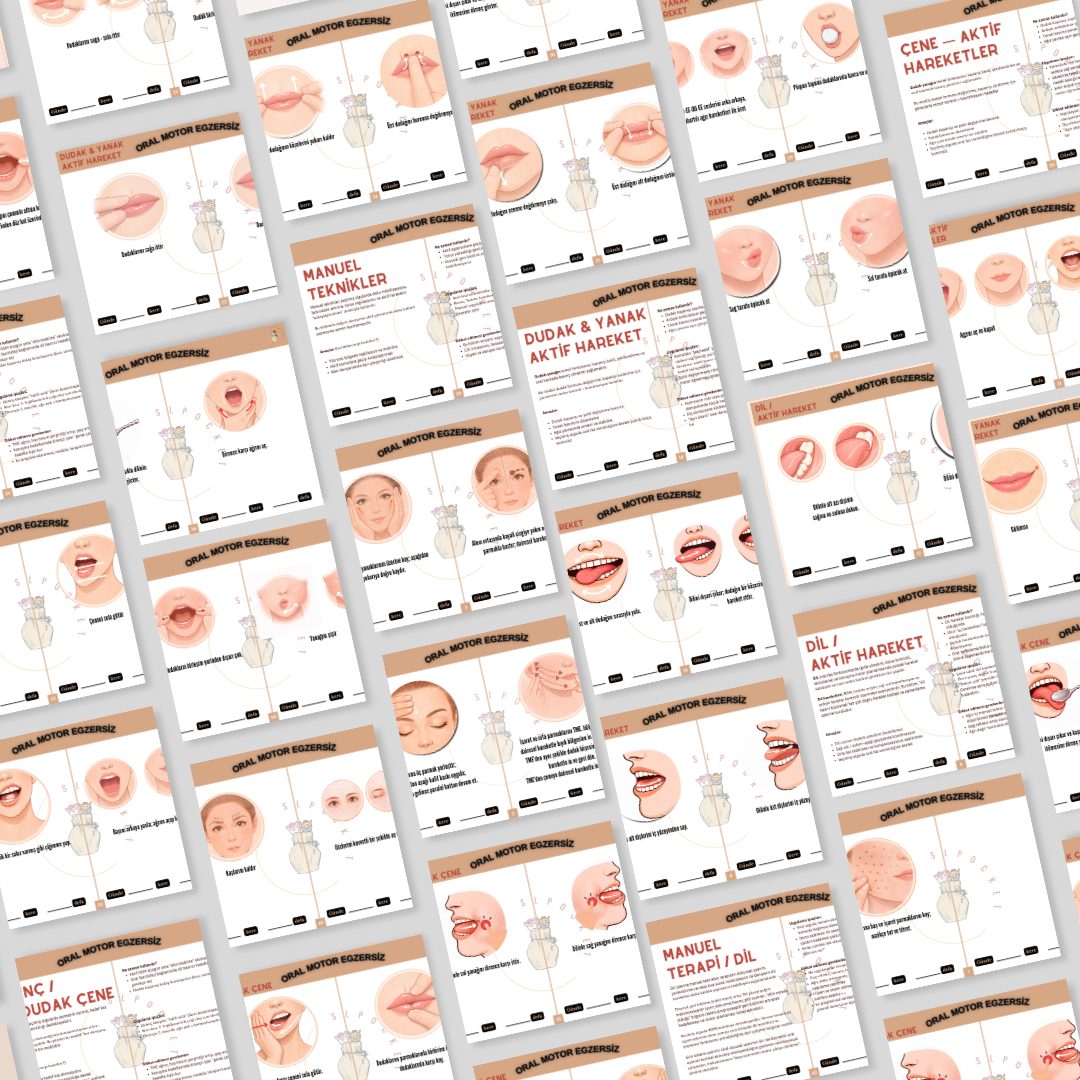 Oral Motor Terapi Materyali PDF | 90 Egzersiz Yönergesi