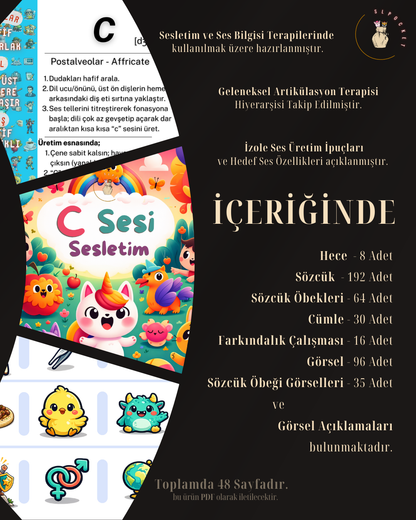 C sesi sesletim materyali içerik önizleme sayfası